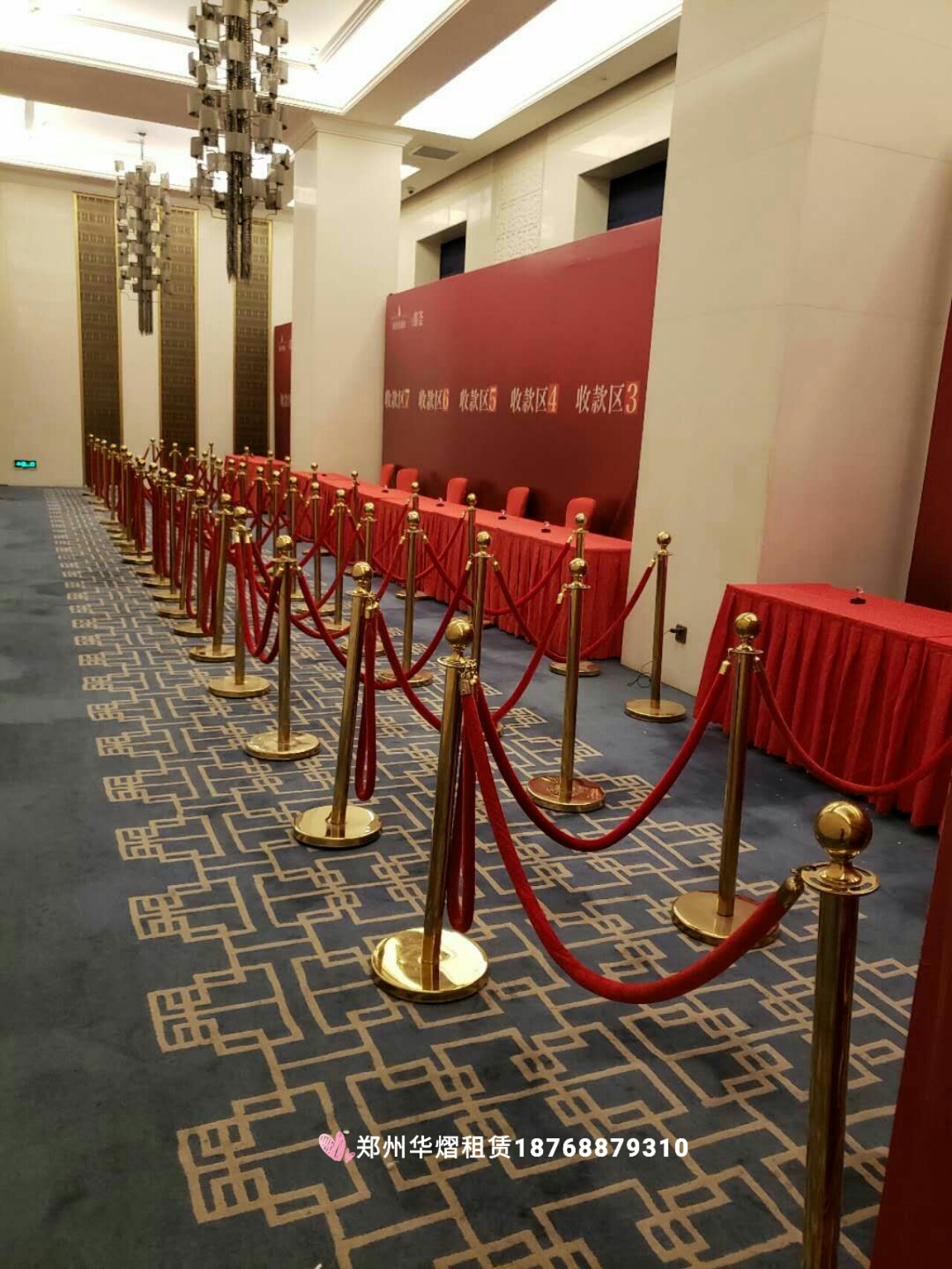 郑州华熠礼宾柱隔离带铁